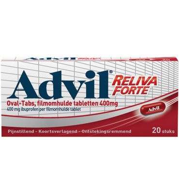 Advil Reliva 400mg ovaal blister (20drg) 20drg