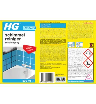 HG Schimmelreiniger schuimspray (500ml) 500ml