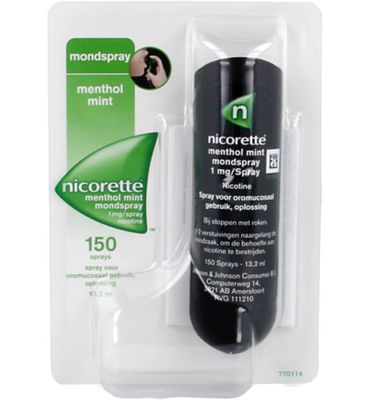 Nicorette Menthol mint mondspray (13.2ml) 13.2ml
