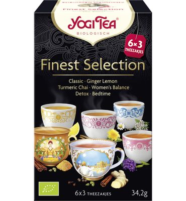Yogi Tea Finest selection 3 x 6 stuks bio (3x6st) 3x6st