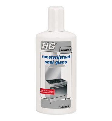 HG Roestvrijstaal snel glans (125ml) 125ml