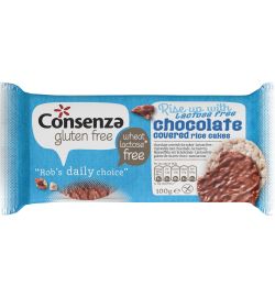 Consenza Consenza Rijstwafel chocolade lactosevrij (100g)