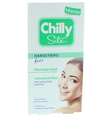 Chilly Harsstrips gezicht normale huid (20st) 20st
