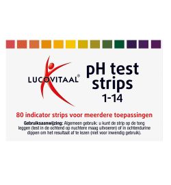 Lucovitaal Lucovitaal Zuurbase PH test strips (80st)
