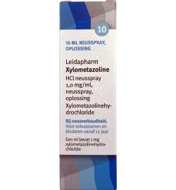 Leidapharm Leidapharm Xylometazoline hcl neusspray 1mg/ml uad (10ml)