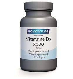 Nova Vitae Nova Vitae Vitamine D3 3000/75mcg (180sft)