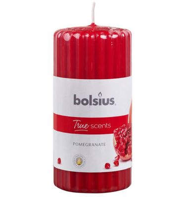 Bolsius True Scents stompkaars geur 120/58 pomegranate (1st) 1st
