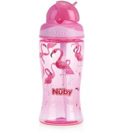 Nuby Nuby Flip it beker 360ml roze 3+ jaar (1st)