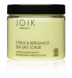 Joik Joik Citrus & bergamot sea salt scrub organic vegan (240g)