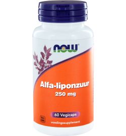 Now Now Alfa-liponzuur 250 mg (60vc)