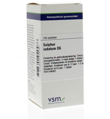 VSM Sulphur iodatum D6 (200tb) 200tb