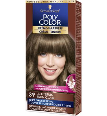 Poly Color Creme haarverf 39 lichtbruin (90ml) 90ml
