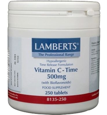 Lamberts Vitamine C 500 time released & bioflavonoiden (250tb) 250tb