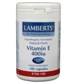 Lamberts Lamberts Vitamine E 400IE natuurlijk (180vc)