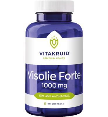 Vitakruid Visolie Forte 1000 mg EPA 35% DHA 25% (90sft) 90sft