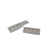 Blockland Blockland Tablettendoosje transparant 4 vaks 108 x 45 x 16mm (1st)