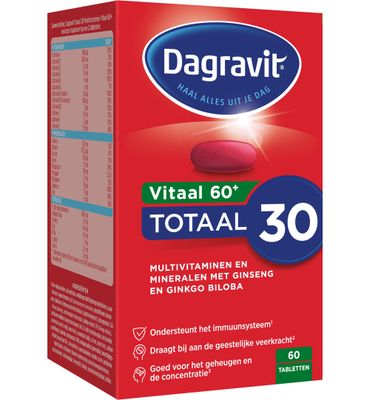 Dagravit Totaal 30 vitaal 60+ (60tb) 60tb