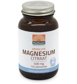 Mattisson Mattisson Absolute magnesium citraat 400mg (60vc)
