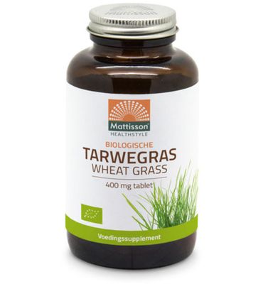 Mattisson Healthstyle Bio tarwegras wheatgrass tabletten raw 400mg bio (350tb) 350tb