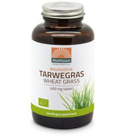Mattisson Healthstyle Mattisson Healthstyle Bio tarwegras wheatgrass tabletten raw 400mg bio (350tb)