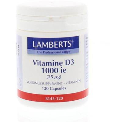 Lamberts Vitamine D3 1000ie 25mcg Capsules 120caps