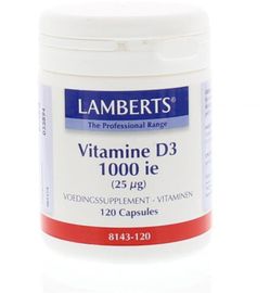 Lamberts Lamberts Vitamine D3 1000ie 25mcg Capsules