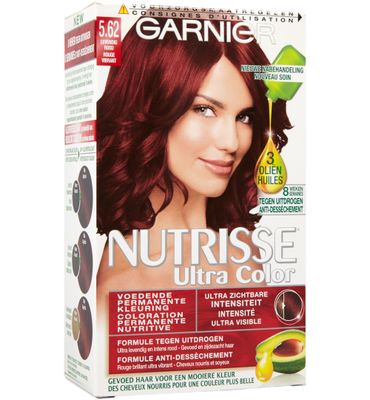 Garnier Nutrisse ultra color 5.62 levendig rood (1set) 1set