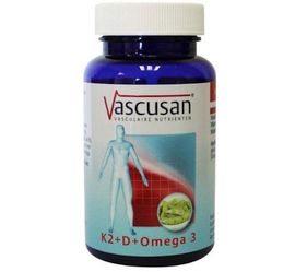 Vascusan Vascusan K2 vitamine D omega 3 (60ca)