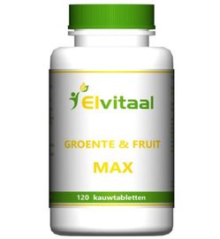 Elvitaal-Elvitum Elvitaal/Elvitum Groente en fruit max (120st)