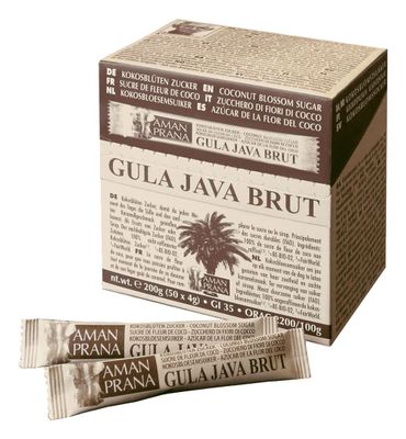 Amanprana Gula java brut stick 50 x 4 gram bio (200g) 200g