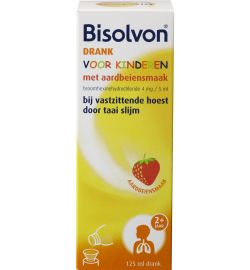 Bisolvon Bisolvon Drank kind aardbei (125ml)