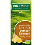 Piramide Groene thee met gember en citroen bio (20st) 20st thumb