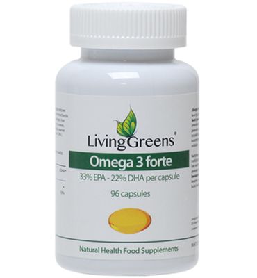 LivingGreens Omega 3 visolie forte (96ca) 96ca