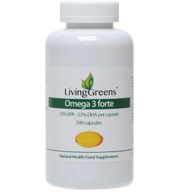 Livinggreens LivingGreens Omega 3 visolie forte (240ca)