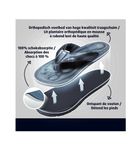 Lucovitaal Orthopedische slippers maat 45-46 zwart (1paar) 1paar thumb