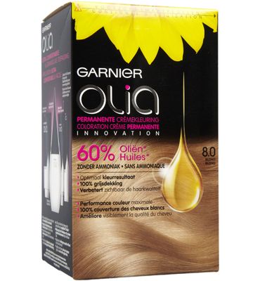 Garnier Olia Permanente Kleuring 8.0 Blond Per stuk