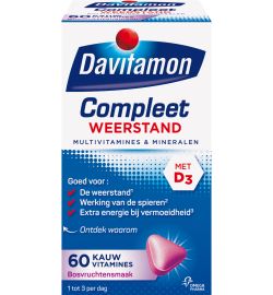 Davitamon Davitamon Compleet weerstand kauwvitamines bosvruchten (60tb)