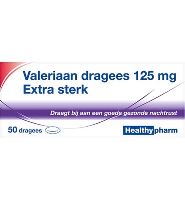 Healthypharm Valeriaan extra sterk 125mg (50drg) 50drg