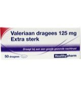 Healthypharm Valeriaan extra sterk 125mg (50drg) 50drg