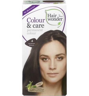 Hairwonder Colour & Care 4 medium brown (100ml) 100ml