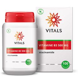 Vitals Vitals Vitamine B3 niacinamide 500 mg (100ca)