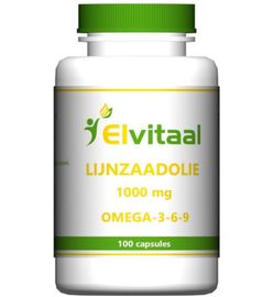 Elvitaal-Elvitum Elvitaal/Elvitum Lijnzaadolie omega 369 (100ca)