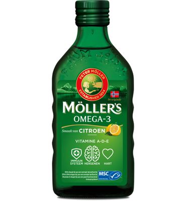 Mollers Omega-3 levertraan citroen (250ml) 250ml