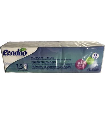 Ecodoo Tissues/zakdoekjes bio (15x9st) 15x9st