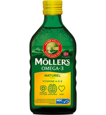 Mollers Omega-3 levertraan naturel (250ml) 250ml