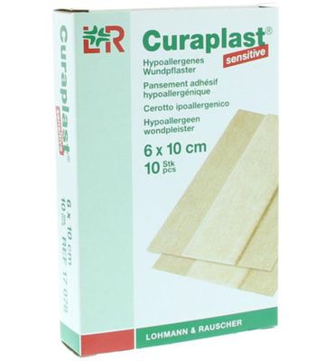 Curaplast Wondpleister sensitive 10cm x 6cm (10st) 10st
