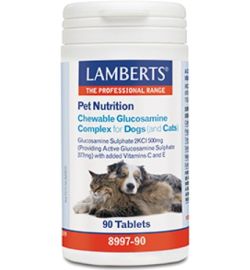 Lamberts Lamberts Glucosamine kauwtabletten voor hond en kat (90tb)