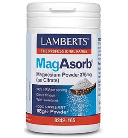 Lamberts Lamberts MagAsorb (magnesium citraat) poeder 375mg (165g)