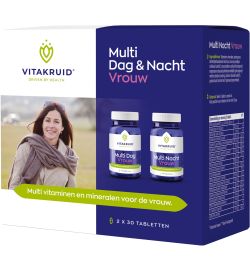 Vitakruid Vitakruid Multi dag & nacht vrouw 2x30 tabletten (2x30tb)