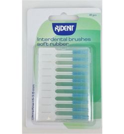Rident Rident Interdental brushes soft rubber (40st)